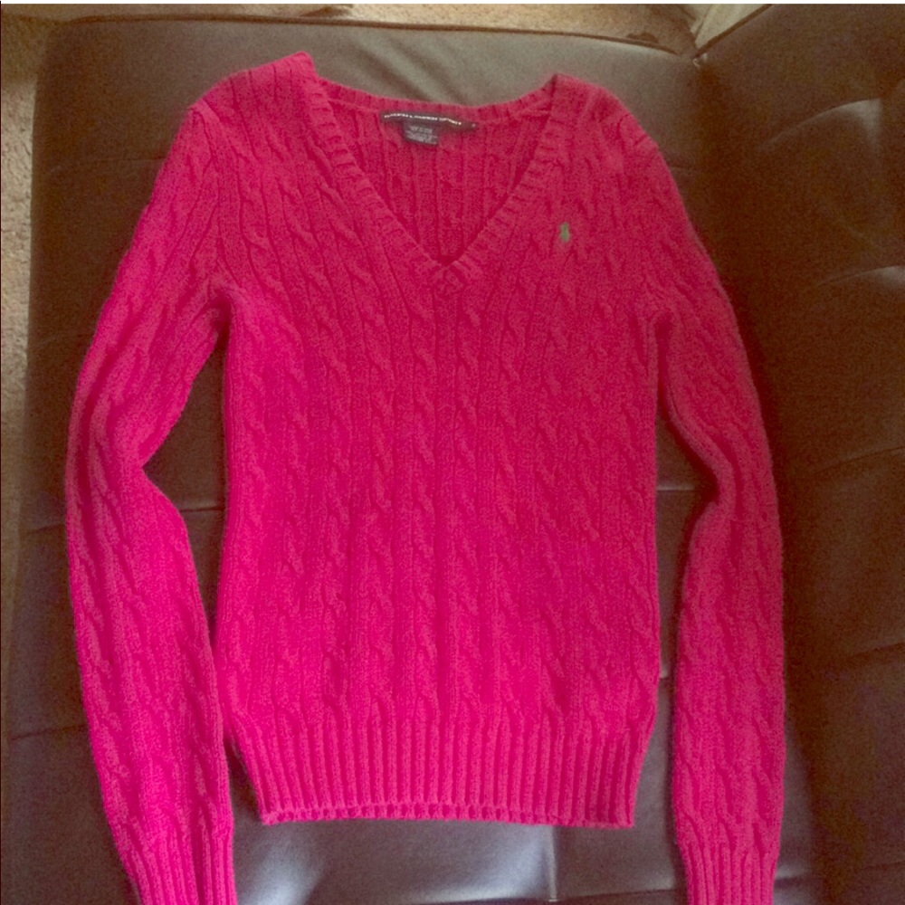Pink Ralph Lauren sweater size small